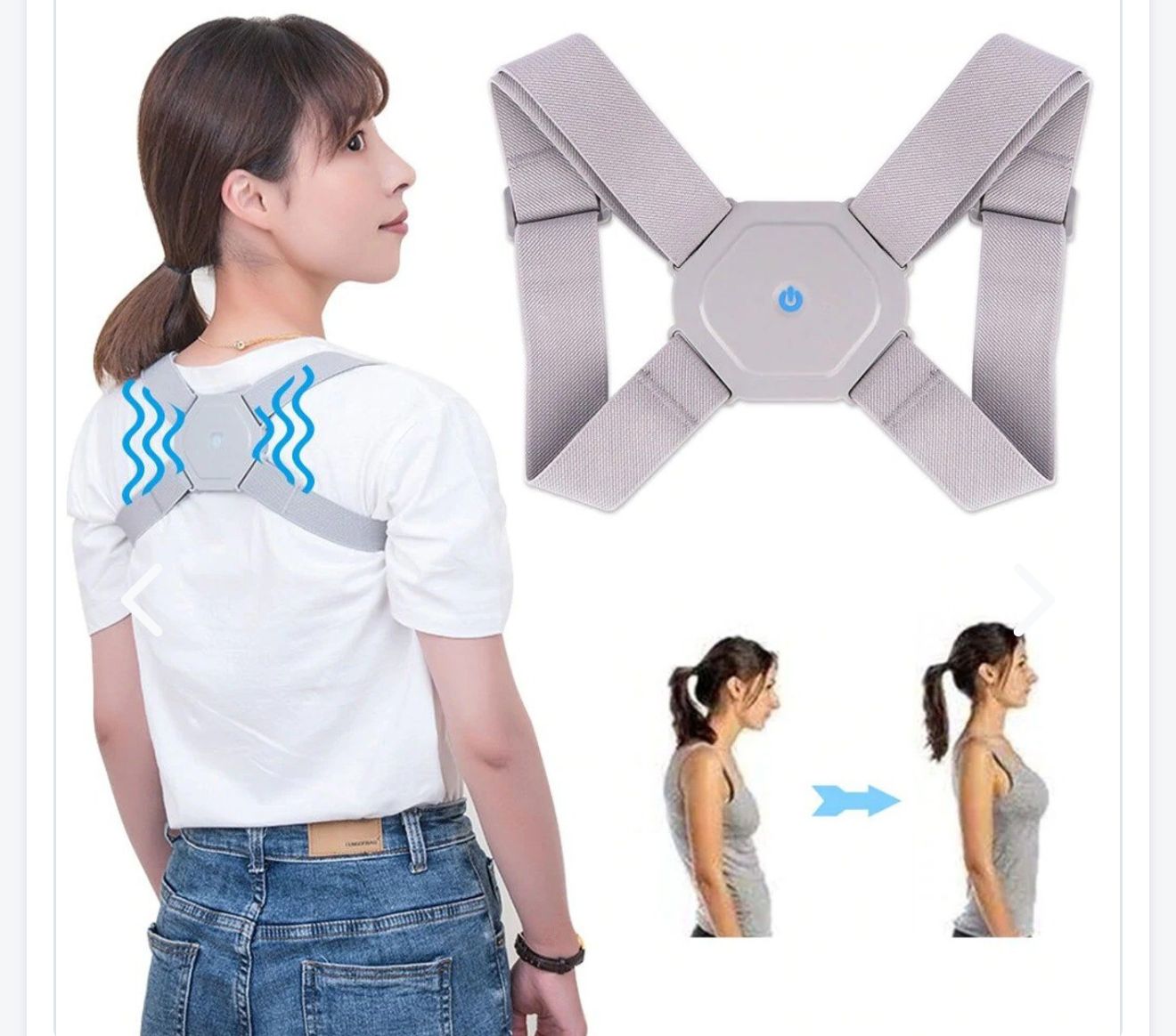 SpineSense Pro™|CORRECTOR DE POSTURA CON SENSOR INTELIGENTE